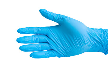Healthcare action professional hand gesture in medical setting close-up view of gloved hand emphasizing hygiene and safety practices