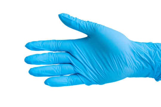 Healthcare action professional hand gesture in medical setting close-up view of gloved hand emphasizing hygiene and safety practices
