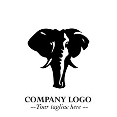 Majestic Elephant Logo Symbol with Elegant Minimalist Design and Powerful Modern Style