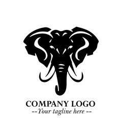 Majestic Elephant Logo Symbol with Elegant Minimalist Design and Powerful Modern Style