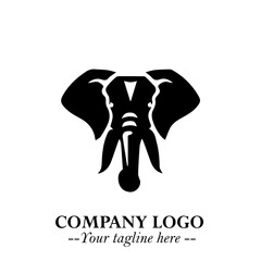 Majestic Elephant Logo Symbol with Elegant Minimalist Design and Powerful Modern Style