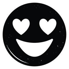 love smile silhouette Valentine’s Day vector icon