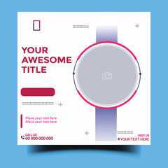 Minimalist Product Poster  Showcase Social Media Square Template