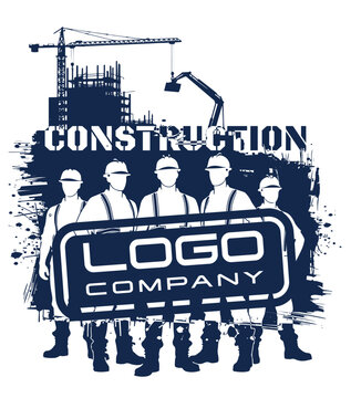 Construction Contractors Engineering Company Advertising Logo Patch