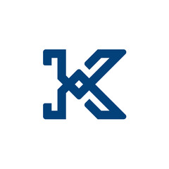 Modern Letter K Logo Design
