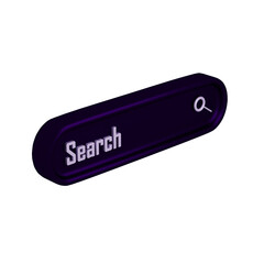 3D Render of Search Bar