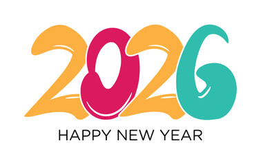 
Happy New Year 2026 Vector Illustration Modern, High Resolution, Greeting, Stylish, Elegant