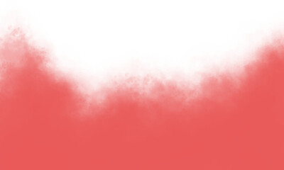 Red watercolor texture isolated on transparent background with soft and blended edges