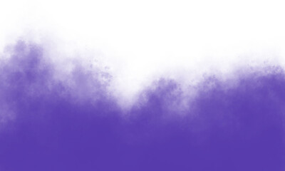 A soft purple cloud fading into white isolated on transparent background, creating a dreamy effect
