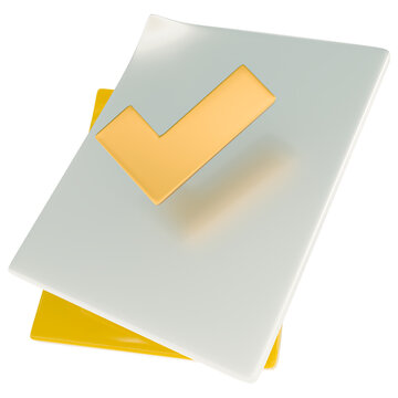 Icono 3D, Con0tenido verificado, proceso completado o archivo autorizado.