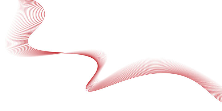 abstract red wave line background, ed wave vector illustration with wavy lines and digital light flow creates a modern texture,  red wave lines on white background,