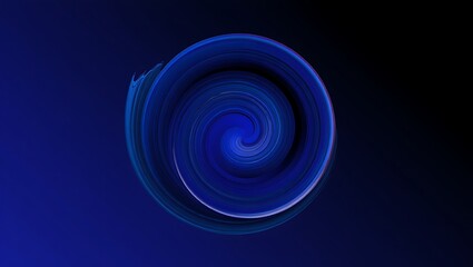 Abstract blue spiral design with light and texture creating a dynamic vortex motion pattern