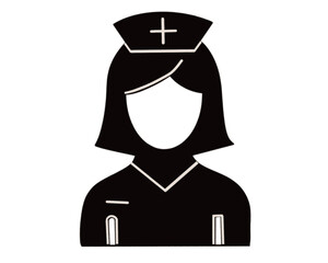 nurse medical logo vector