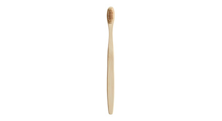 Obraz premium Bamboo toothbrush on a transparent background
