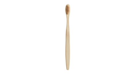 Bamboo toothbrush on a transparent background