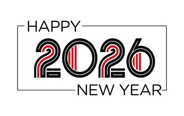 
Happy New Year 2026 Vector Illustration Modern, High Resolution, Greeting, Stylish, Elegant