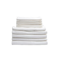 Clean White Cotton Towel Stack – Soft Hygienic Bathroom & Spa Towels