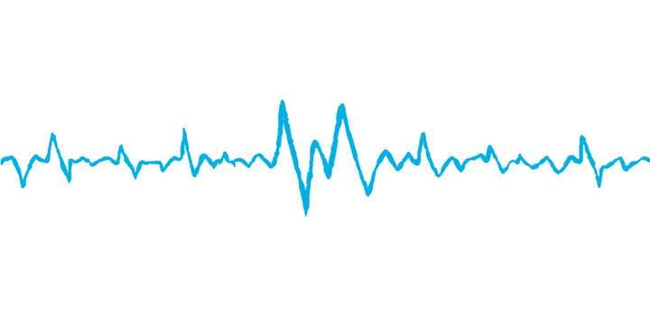Medical heartbeat pulse on an ECG monitor graph, an illustration of a healthy cardiogram line representing the heart rate and life in green - Powered by Adobe