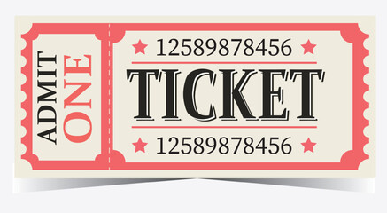 RETRO TICKET TEMPLATE 