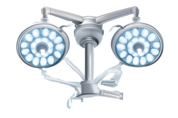 Obraz premium Surgical lamp designed for enhancing visibility during medical procedures in an operating room environment