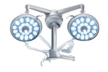 Surgical lamp designed for enhancing visibility during medical procedures in an operating room environment