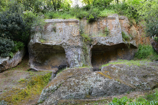 Necropoli Etrusca di Castel d&rsquo;Asso, about 10km west of Viterbo in an area of Etruscan settlements in northen Lazio called Tuscia. The site is one of the best preserved Etruscan necropolis in Italy