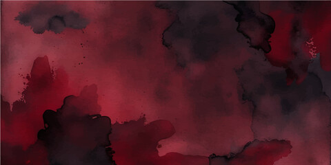 Dark blue night abstract grunge background with blood stains and wisps of white smoke and light fog