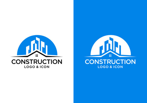 simple design vector building logo icon - Powered by Adobe