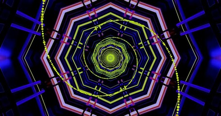 Vibrant tunnel video loop screensaver with dynamic colors and seamless motion for engaging visual experiences