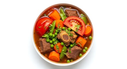 Hearty Beef Stew with Vegetables and Herbs
