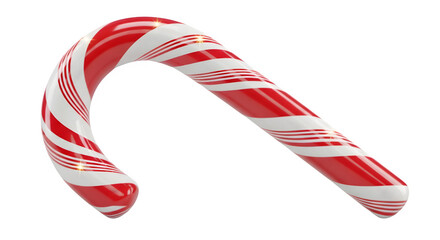 Fototapeta premium christmas candy cane isolated on black background