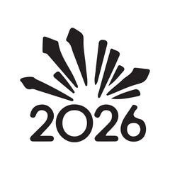 Hand gesture of a happy new year   with fingers creating a love symbol and concept illustration design vector