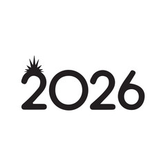 Golden 3D number 2026 illustration for a happy New Year business celebration and holiday calendar design with a percent sign