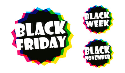 Black friday, Black week and Black november	