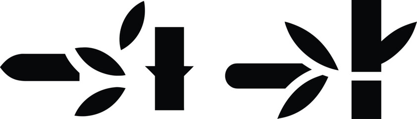 black and white abstract background with arrows vector illustration