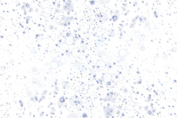 Abstract blue and white speckled background isolated on transparent background