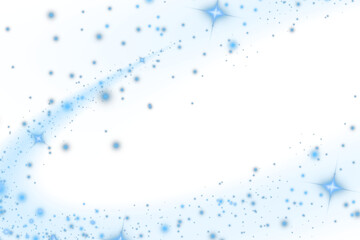 Fototapeta premium Abstract blue light effect isolated on transparent background for design element