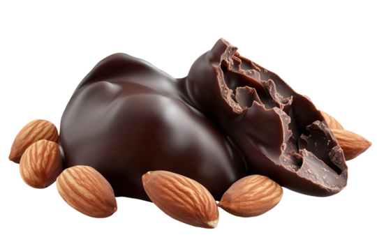 Delicious dark chocolate dipped almonds with a rich texture and smooth taste, perfect for snacking or dessert any time of the day