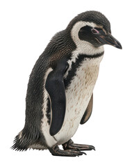 Obraz premium Humboldt Penguin Isolated on White Background