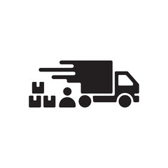 Fast Shipping and Delivery Logistics Vector Icon