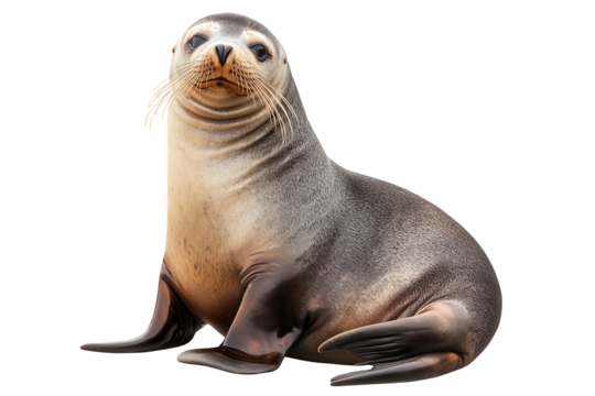 Seal relaxing on a smooth surface with clear background, showcasing its unique texture and features in a calm setting