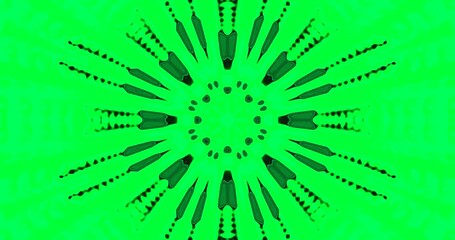 Seamless tunnel animation creates mesmerizing visual experience in vibrant green color scheme