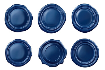 Elegant blue wax seals set perfect for vintage wine bottles, enhancing presentation and style during gatherings or special events with a touch of sophistication