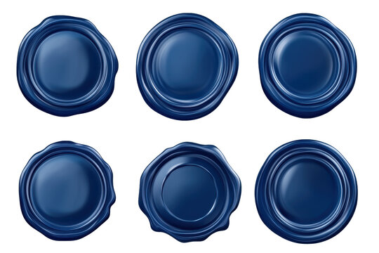 Elegant blue wax seals set perfect for vintage wine bottles, enhancing presentation and style during gatherings or special events with a touch of sophistication