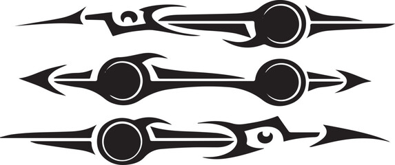 Monochrome Tattoo Designs Depicting Tribal Art in an Unique Patt