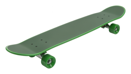 Green Skateboard Isolated - Urban Sport and Lifestyle