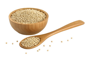 soybeans isolated on transparent white background clipping path