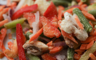 Frozen Vegetables for Cooking Close Up