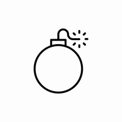 Fototapeta premium bomb explosion icon sign vector