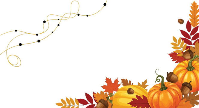 Illustration of a colorful turkey with the words thanksgiving day on orange background